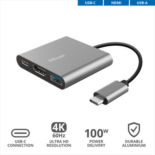 Trony TRUST - DALYX 3-IN-1 USB-C ADAPTER