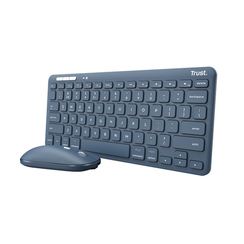 Trony TRUST - LYRA WL KEYBOARD & MOUSE BLUE IT