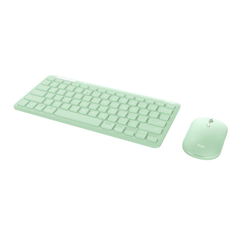 Trony TRUST - LYRA WL KEYBOARD & MOUSE GREEN IT