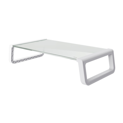 Trony TRUST - MONTA GLASS MONITOR STAND WHT