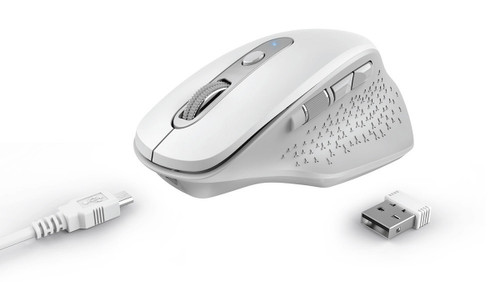 Trony TRUST - OZAA RECHARGEABLE MOUSE WHITE