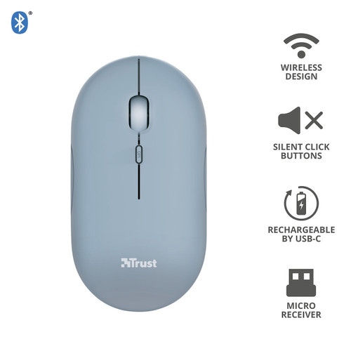 Trony TRUST - PUCK WIRELESS MOUSE BLUE