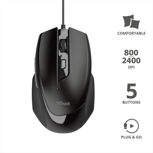 Trony TRUST - VOCA COMFORTABLE MOUSE