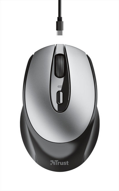 Trony TRUST - ZAYA WRL RCHRGABLE MOUSE BLK
