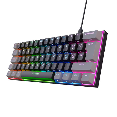 Trony TRUST - GXT867 ACIRA 60% MINI GAMING KEYBOARD IT