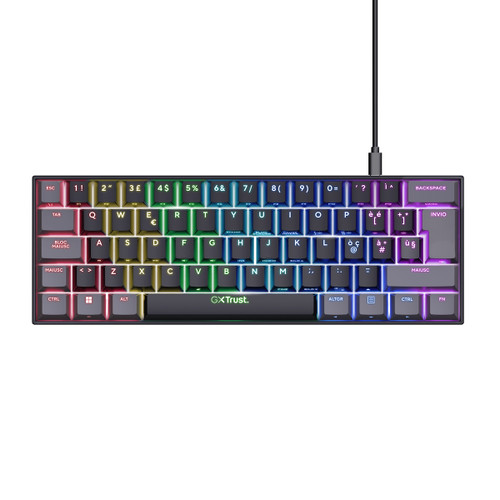 Trony TRUST - GXT867 ACIRA 60% MINI GAMING KEYBOARD IT