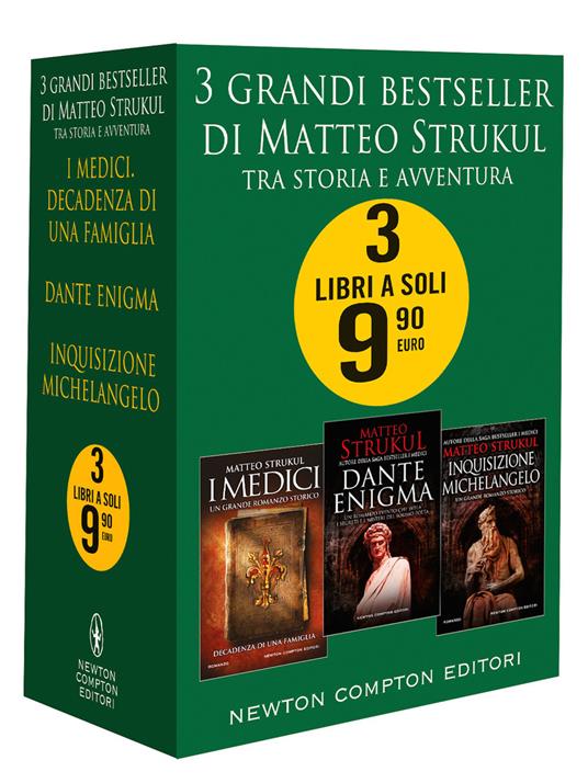 Ibs 3 grandi bestseller. Tra storia e avventura: I Medici. Decadenza di una famiglia-Dante enigma-Inquisizione Michelangelo