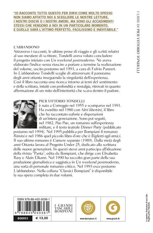 Ibs L'abbandono. Racconti Degli Anni Ottanta