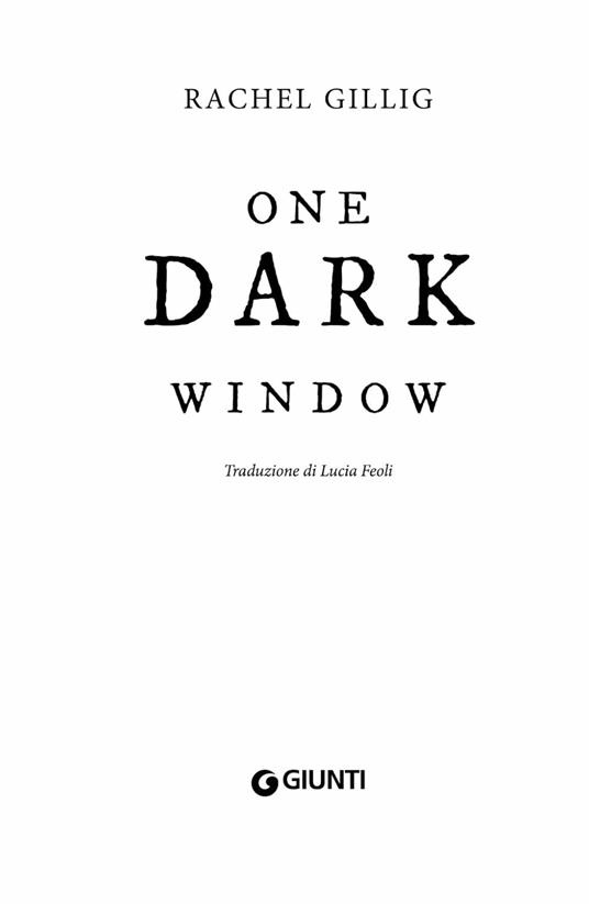 Ibs One Dark Window. Ediz. Italiana