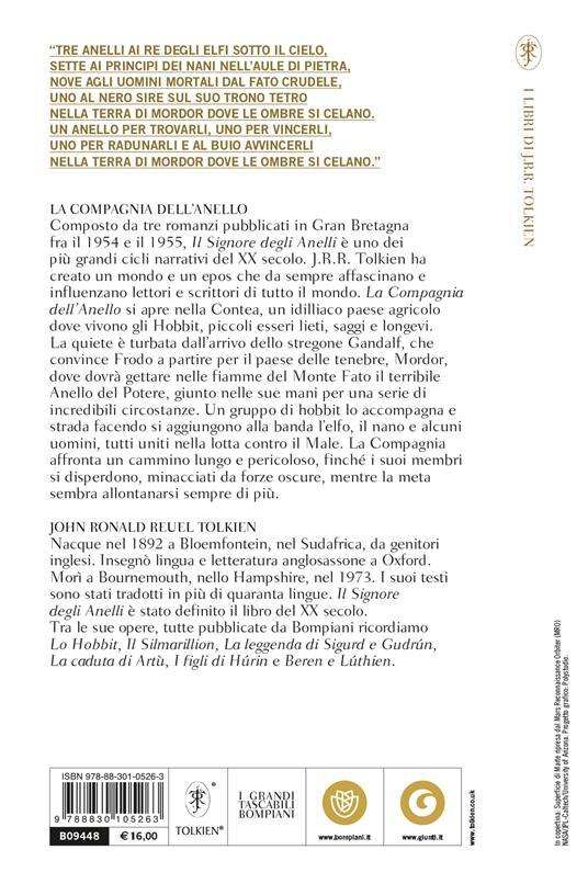 Ibs La Compagnia Dell'anello. Il Signore Degli Anelli. Vol. 1