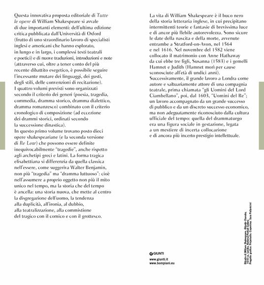 Ibs Tutte Le Opere. Testo Inglese A Fronte. Vol. 1: Le Tragedie