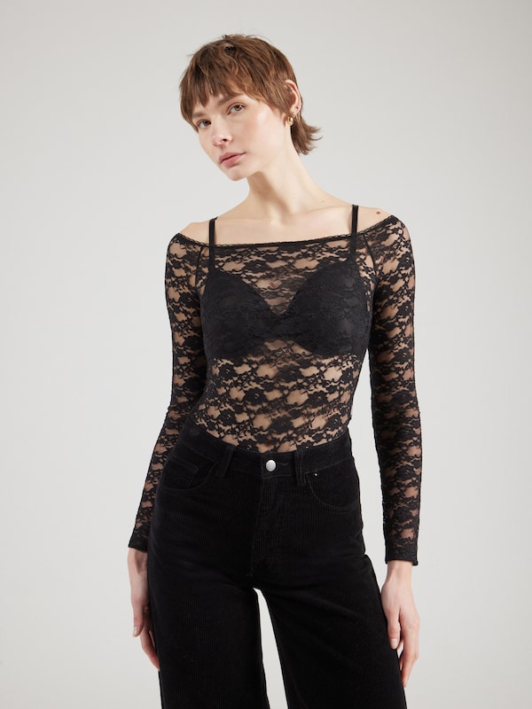 ABOUT YOU Body A Maglietta 'Virginia' In Nero