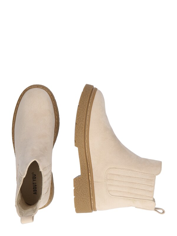ABOUT YOU Boots Chelsea 'Rosa' In Beige
