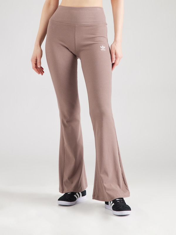 ADIDAS ORIGINALS Flared Leggings 'Essentials' In Beige Scuro