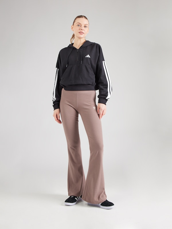 ADIDAS ORIGINALS Flared Leggings 'Essentials' In Beige Scuro