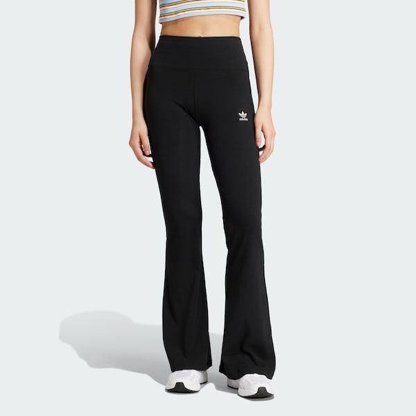 ADIDAS ORIGINALS Flared Leggings 'Essentials' In Nero