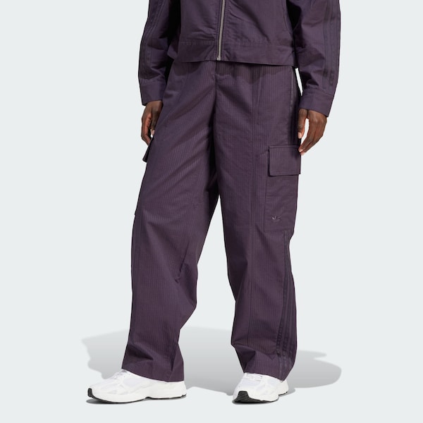 ADIDAS ORIGINALS Loosefit Pantaloni Cargo 'Premium Essentials' In Melanzana