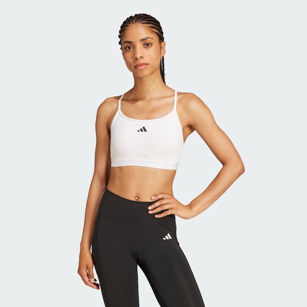 ADIDAS PERFORMANCE Bustino Reggiseno Sportivo 'Aeroreact' In Bianco