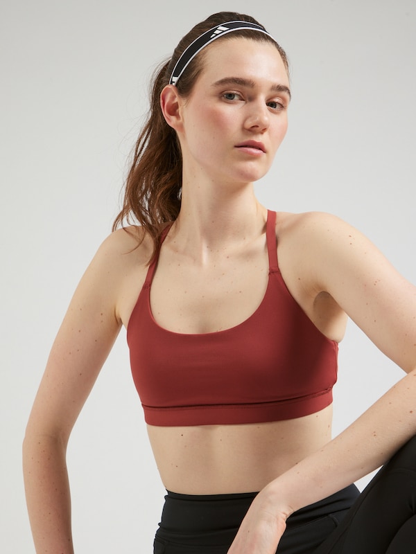 ADIDAS PERFORMANCE Bustino Reggiseno Sportivo 'ALL ME' In Rosso Carminio