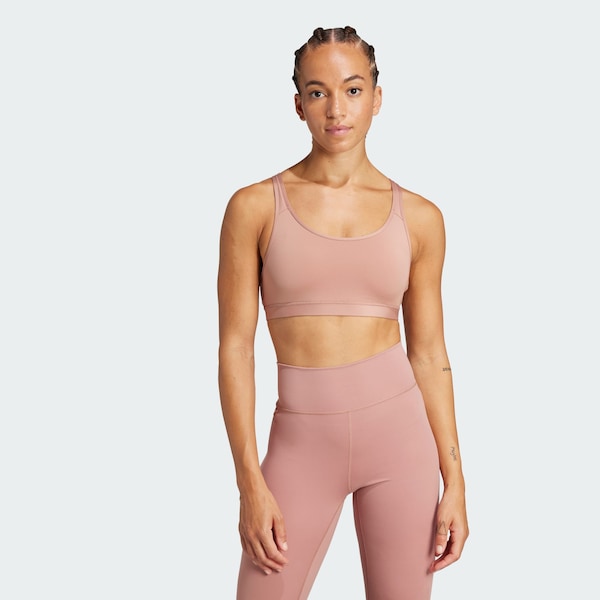 ADIDAS PERFORMANCE Bustino Reggiseno Sportivo 'All Me Essentials' In Rosa Antico