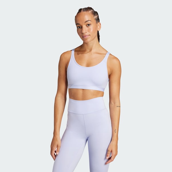 ADIDAS PERFORMANCE Bustino Reggiseno Sportivo 'All Me Essentials' In Lilla Pastello