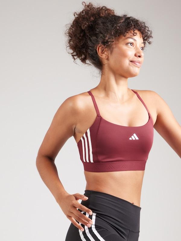 ADIDAS PERFORMANCE Bustino Reggiseno Sportivo 'HYGLM' In Rosso Carminio