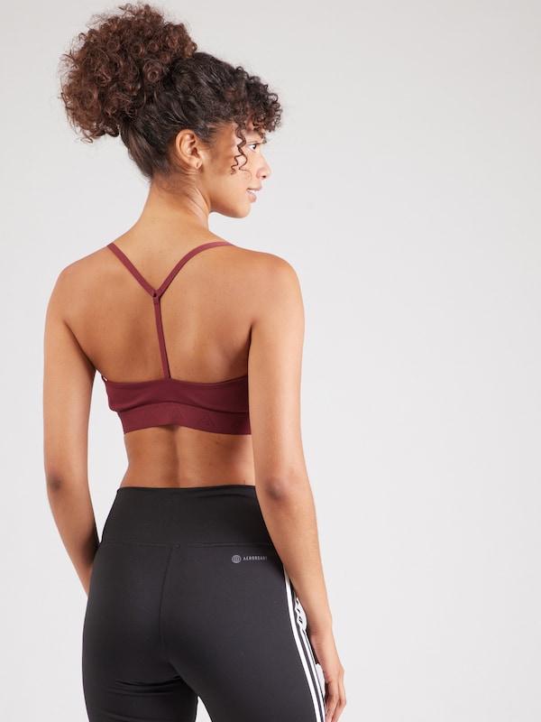 ADIDAS PERFORMANCE Bustino Reggiseno Sportivo 'HYGLM' In Rosso Carminio