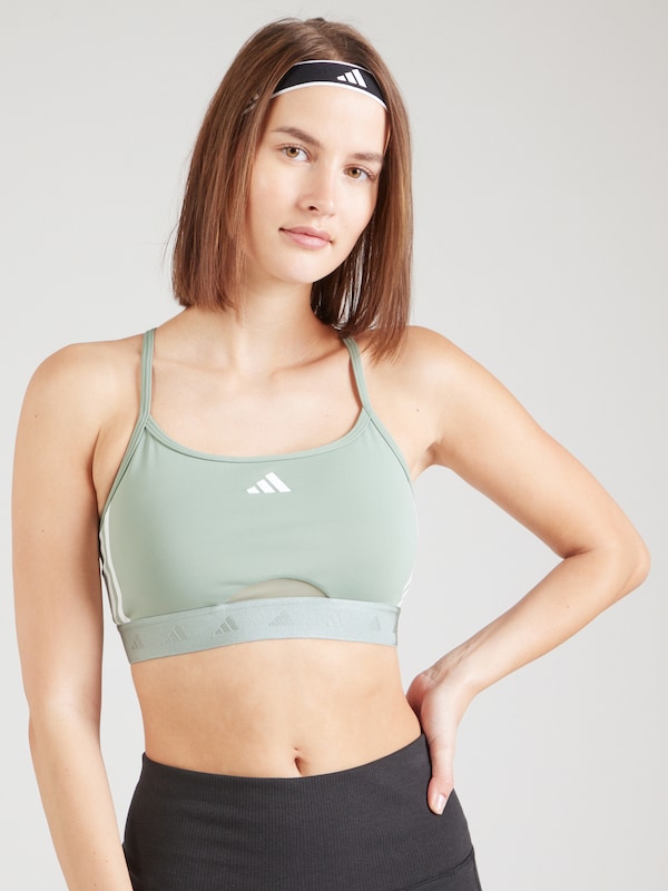 ADIDAS PERFORMANCE Bustino Reggiseno Sportivo 'Hyperglam' In Verde Pastello