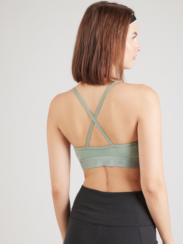 ADIDAS PERFORMANCE Bustino Reggiseno Sportivo 'Hyperglam' In Verde Pastello