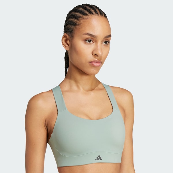 ADIDAS PERFORMANCE Bustino Reggiseno Sportivo 'Impact Luxe' In Menta