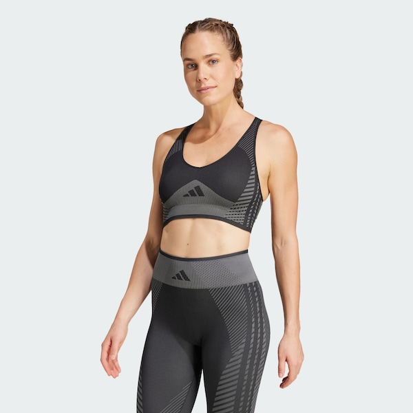ADIDAS PERFORMANCE Bustino Reggiseno Sportivo In Nero