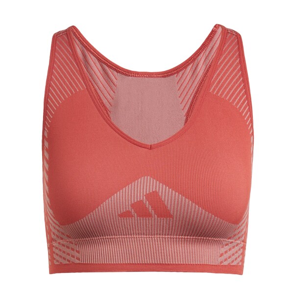 ADIDAS PERFORMANCE Bustino Reggiseno Sportivo In Rosso Ruggine