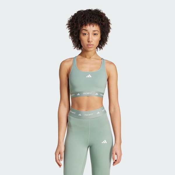 ADIDAS PERFORMANCE Bustino Reggiseno Sportivo In Verde Pastello