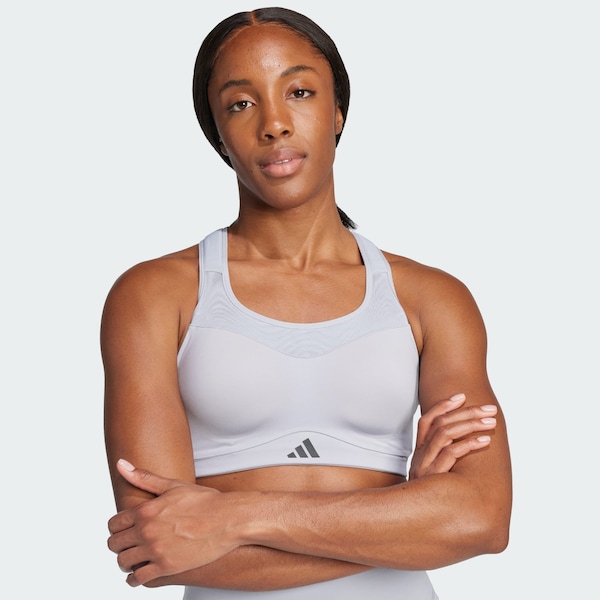 ADIDAS PERFORMANCE Bustino Reggiseno Sportivo 'TLRDIM' In Argento
