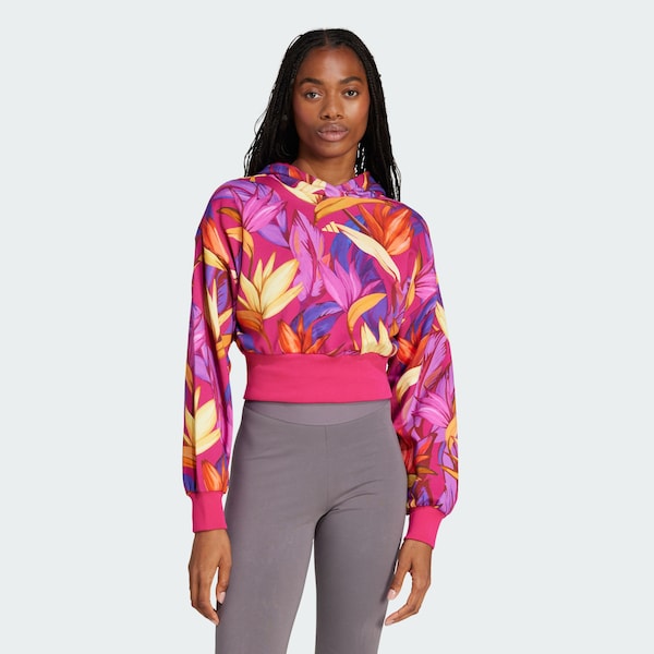 ADIDAS SPORTSWEAR Felpa Sportiva 'adidas X FARM Rio' In Eosina Rosa Scuro