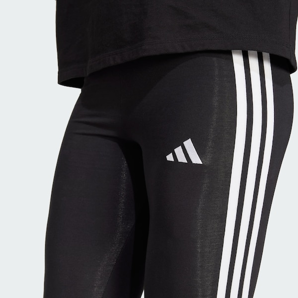 ADIDAS SPORTSWEAR Skinny Pantaloni Sportivi 'Essentials' In Nero