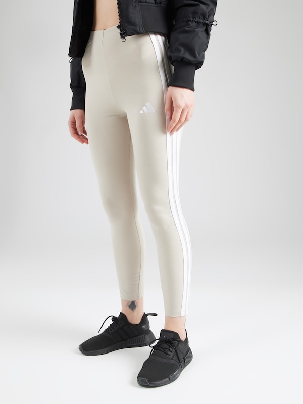 ADIDAS SPORTSWEAR Skinny Pantaloni Sportivi 'Essentials' In Beige Chiaro