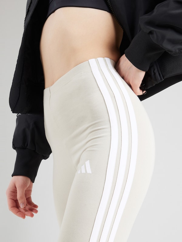 ADIDAS SPORTSWEAR Skinny Pantaloni Sportivi 'Essentials' In Beige Chiaro