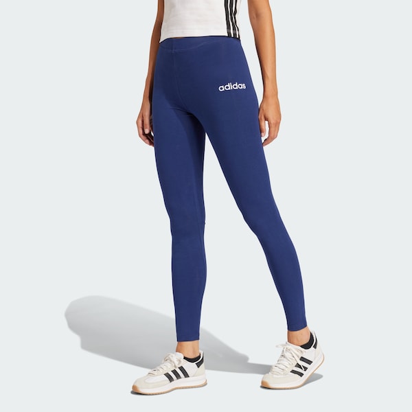 ADIDAS SPORTSWEAR Skinny Pantaloni Sportivi 'Essentials' In Blu Scuro
