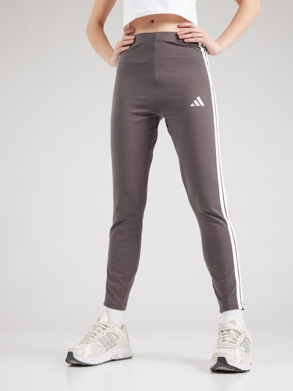 ADIDAS SPORTSWEAR Skinny Pantaloni Sportivi 'Essentials' In Grigio Scuro