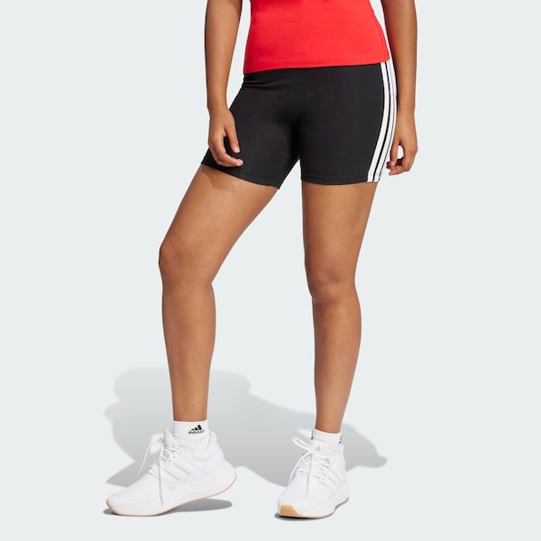 ADIDAS SPORTSWEAR Skinny Pantaloni Sportivi 'Essentials' In Nero