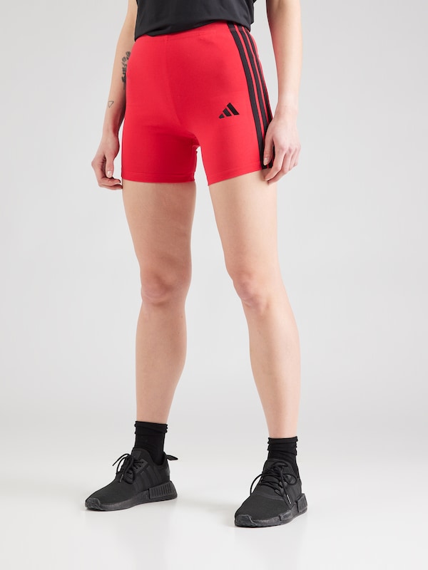 ADIDAS SPORTSWEAR Skinny Pantaloni Sportivi 'Essentials' In Rosso
