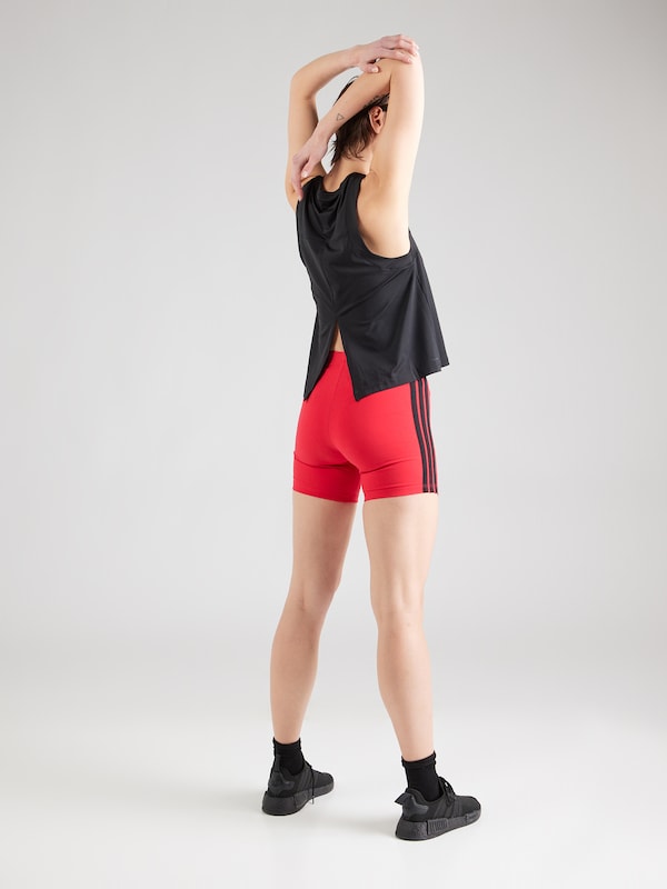 ADIDAS SPORTSWEAR Skinny Pantaloni Sportivi 'Essentials' In Rosso