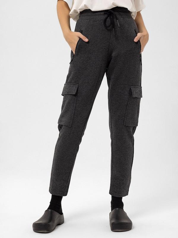 Anou Anou Regular Pantaloni Cargo In Grigio Antracite