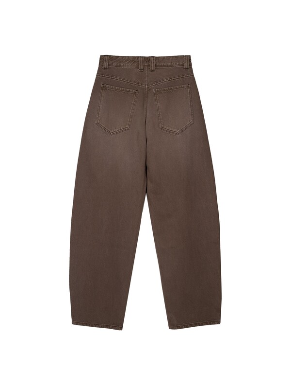 Bershka Baggy Jeans In Marrone