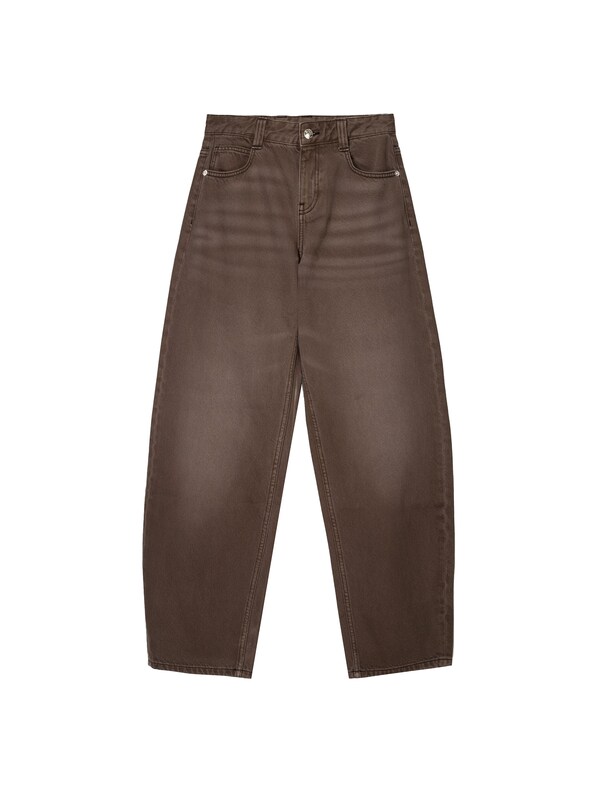 Bershka Baggy Jeans in Marrone