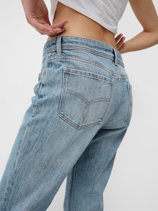 Bershka Bootcut Jeans In Blu Denim