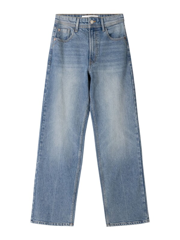 Bershka Bootcut Jeans in Blu Denim