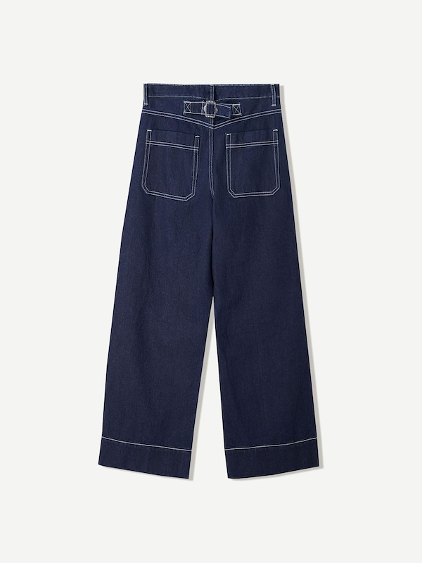 Bershka Flared Jeans In Marino