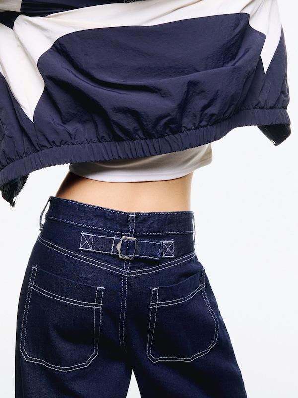 Bershka Flared Jeans In Marino